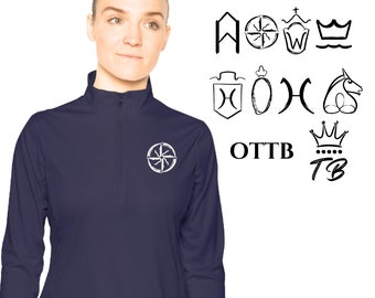 Jersey de mujer de raza de caballo - Camisa ecuestre - Regalo de caballo - Doma - Saltador - Cazador