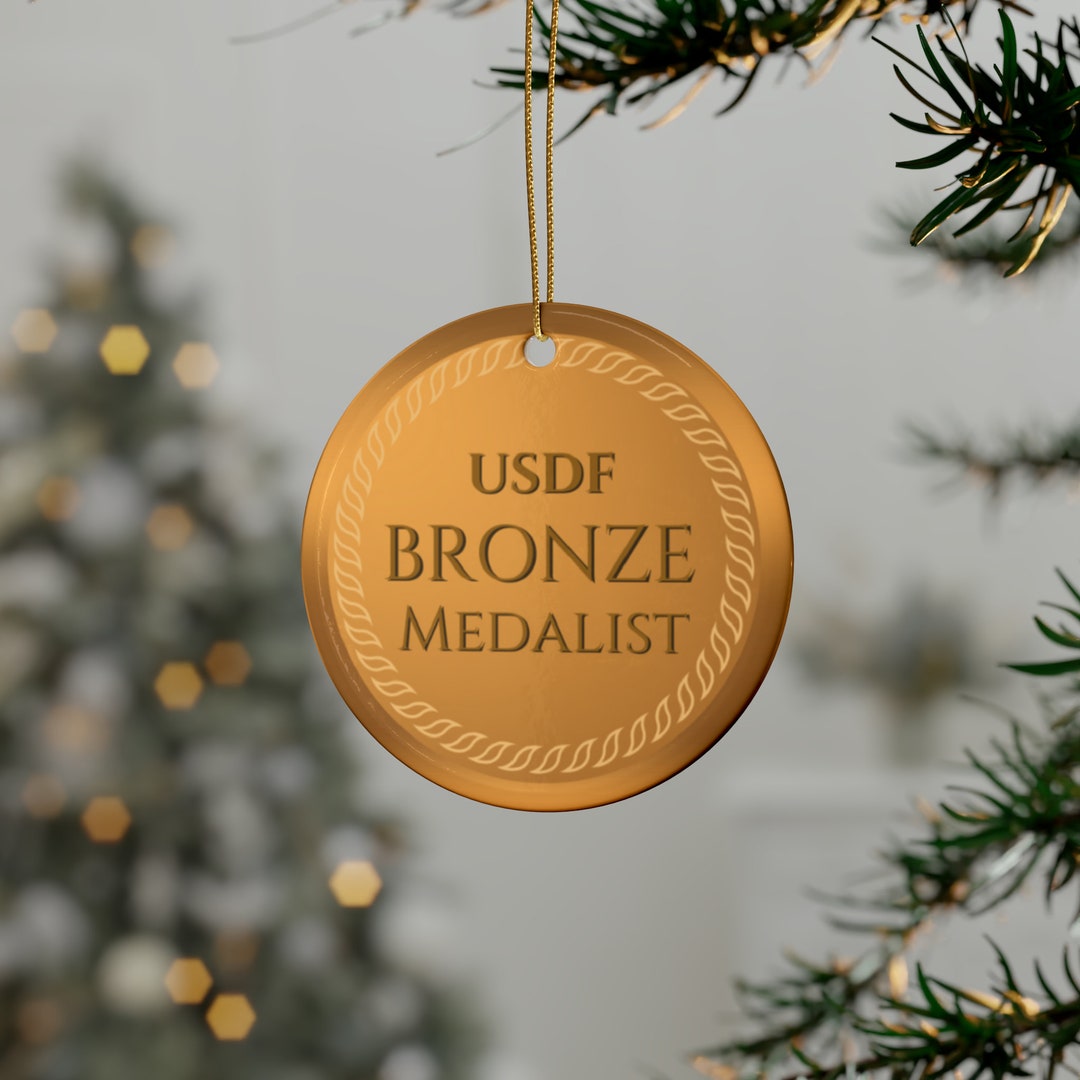 DRESSAGE MEDALS USDF Bronze Medal Ceramic Ornaments 1pcs, 5pcs, 10pcs