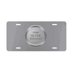 DRESSAGE MEDALS - USDF Silver Medal Vanity Plate
