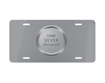 DRESSAGE MEDALS - USDF Silver Medal Vanity Plate