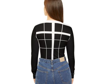 Camisa ecuestre "Straight Rider" - Blanco y negro - Herramienta de entrenamiento de doma - Regalo