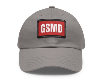 Greater Swiss Mountain Dog Dad Hat with Leather Patch - Swissy hat - Swissi apparel - GSMD