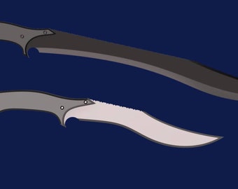 Feyd-Rautha Harkonnen combat daggers 3D printable set STL file for cosplay