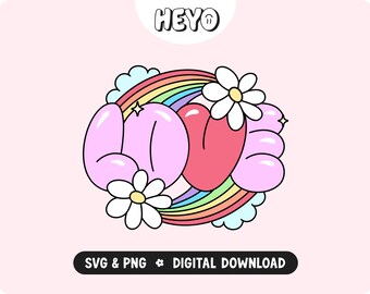 Love SVG PNG | LGBTQIA Pride Month | Love Wins Equal Rights | Cute Rainbow Colors | Trendy Digital Design for Stickers, Shirts, Crafts