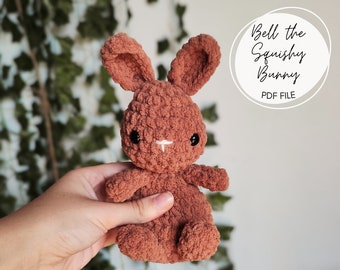 Bell the Squishy Bunny Crochet Pattern / Amigurumi PDF File