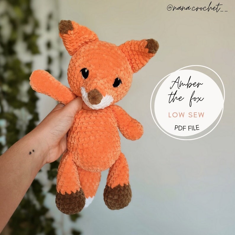 Amber the Fox Pattern / Amigurumi Plushie PDF File image 1