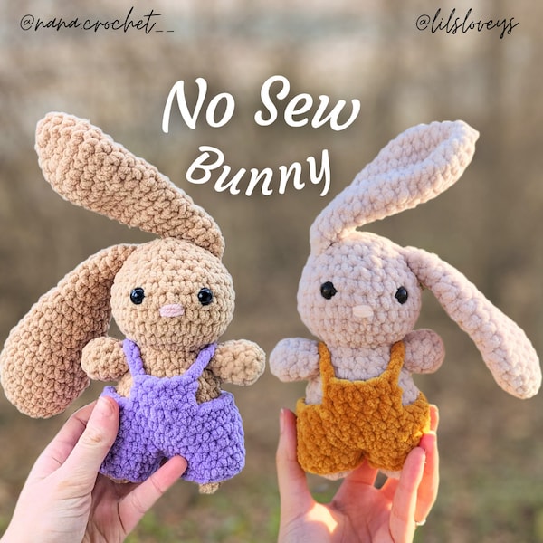 Bean the No Sew Bunny Pattern / Amigurumi Plushie PDF File