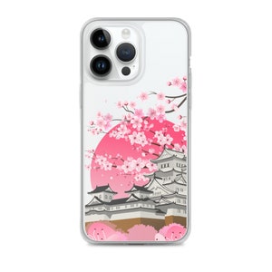 Cherry blossom splendor - elegant mobile phone case in Japanese style