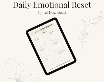 Planner giornaliero per il reset emotivo stampabile