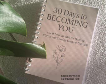 Self Love Journal | 30-Day Healing Prompts (Digital Download)