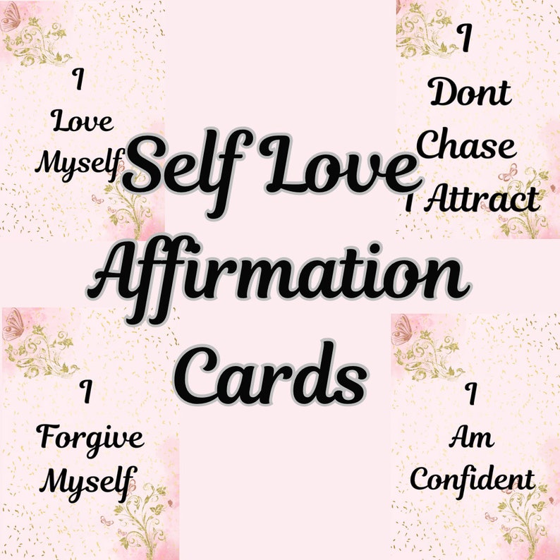 Self Love Affirmation Cards Printable - Etsy
