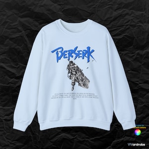Berserker &#39;&#39;End of the Journey&#39;&#39; Gutsu Leaving Farewell quote to Griffith - cozyest anime sweatshirt