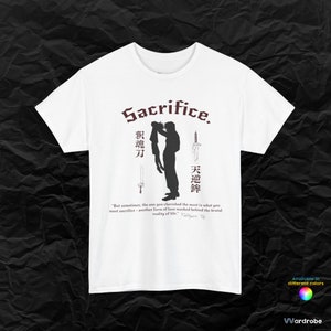 Toji&#39;s Fushiguro&#39;s and Megumi Sacrifice JJK inspired Wearable Poetry heavy cotton t-shirt.