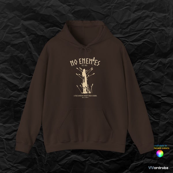 Saga of Vinland - NO ENEMIES - Thors and Thorfinn inspired ''True Warrior'' cozyest anime hoodie