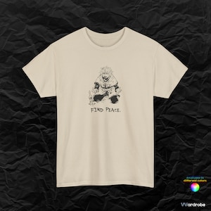 Saga of Vinland Thorfinn overcoming himself and reminds you to &#39;&#39;Find peace&#39;&#39; Heavy Cotton T-Shirt - anime / vinland saga / askeladd / thors