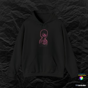 Lain vintage look anime girl from Serial Experiments Hoodie