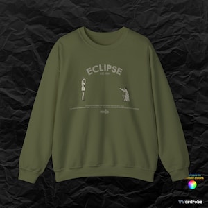 Monster Anime inspired sweatshirt - &#39;&#39;Eclipse&#39;&#39; of Liebert Johan & Tenmu - cozyest anime sweatshirt for fans