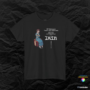Serial Experiments Lain - wearable poetry heavy cotton t-shirt