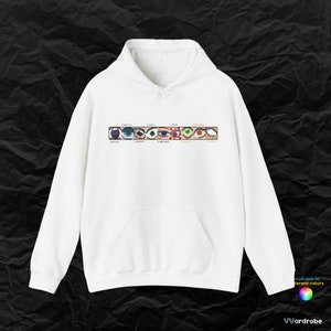 Hashiras Pixel Art eyes collection inspired by D.Slayer anime - comfiest hoodie