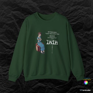 Serial Experiments Lain wearable poetry sweatshirt