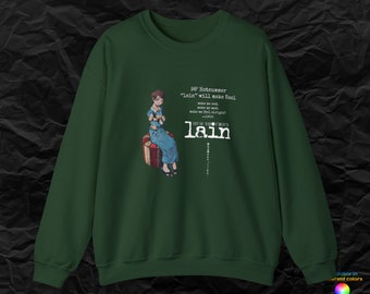 Serial Experiments Lain wearable poetry sweatshirt