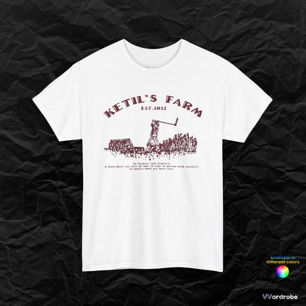 Ketil's Farm Saga of Vinland anime inspired - wearable poetry heavy cotton t-shirt