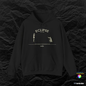 Monster Anime inspired hoodie - &#39;&#39;Eclipse&#39;&#39; of Liebert Johan and Tenmu - cozyest anime hoodie for fans