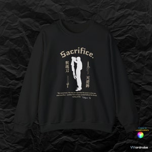 Toji&#39;s Fushiguro&#39;s and Megumi Sacrifice JJK inspired Wearable Poetry cozyest sweatshirt