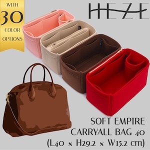 Customizable Felt Purse Organizer: Multi-Pocket Insert for Coa. Soft Empire Carryall Bag 40 Handbags & Totes
