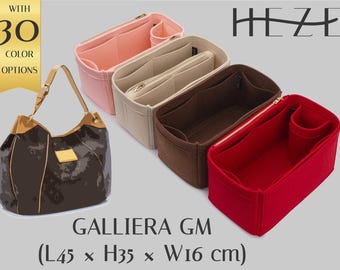 Deluxe Felt Tote Bag Insert for Galliera GM Tote Bag, Customizable Bag Shaper with Pockets