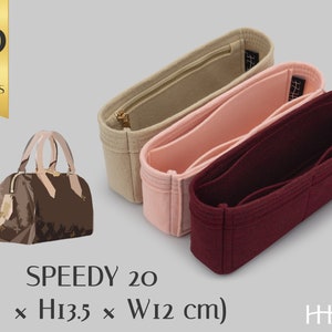 Elegant Felt Purse Insert for Speedy 20 – Customizable Handbag Organizer with Color Options