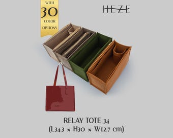 Relay Tote 34 Organizer, Felt Bag Insert, Purse Organizer, Tote Bag Shaper