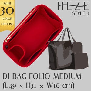 Tote Bag Insert Organizer - Felt with Bottle and Tablet Pockets