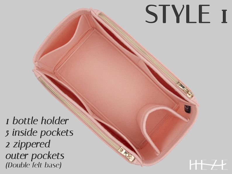 Versatile Felt Handbag Organizer Insert for 25 Medium Handbag: Multi-Pocket Tote Shaper image 4