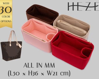 Organizador de bolsas de tela All In MM con inserto de fieltro (varios bolsillos, colores personalizados)