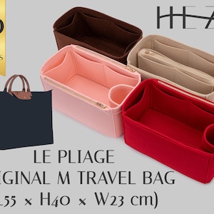 Le Pliage Original M Travel Custom Bag Organizer & Handtaschen-Former - Langlebig, Elegante Passform