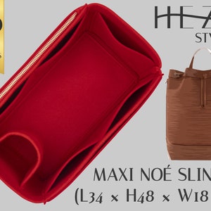 Maxi Noe Sling Custom Bag Organizer & Handbag Shaper - Durable, Elegant Fit, Tote Bag Insert, Handbag Insert, Noe Bag Organizer
