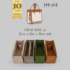 Field Tote 22 Organizer, Felt Bag Insert, Purse Organizer, Tote Bag Shaper