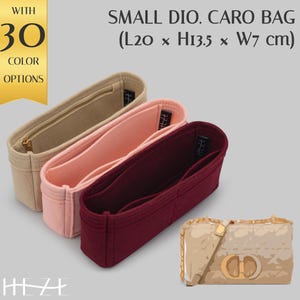 Deluxe Felt Tote Bag Insert for Small Caro Bag, Customizable Handbag Organizer with Pockets