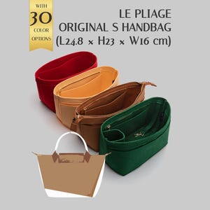 Organizador de Bolsa Le Pliage Original S, Organizador de Bolsa em Feltro, Modelador de Bolsa