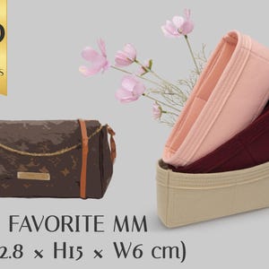 Felt Bag Organizer Insert for Favorite MM Bag | Customizable Handbag Shaper with Pockets | Handbag Organizer with Color Options