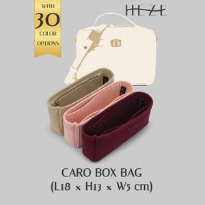 Organizador de bolsos Caro Box, organizador de bolsos de fieltro, forro moldeador de bolsos