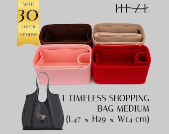 Bag Organizer Insert: Felt Purse Divider for  Tod. T Timeless Shopping Bag Medium