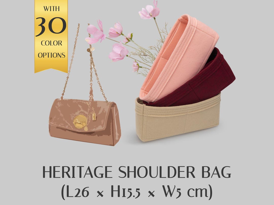 Felt Bag Organizer Insert for Heritage Shoulder Bag | Customizable ...