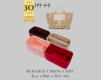 Organizador de bolso Deauville Canvas S, inserto organizador de fieltro para bolsos