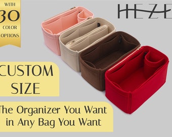 Customizable Tote and Bag Organizer with Personalized Pockets and Colors – Handbag Organizer, Bag Shaper, Everyday Use and Travel