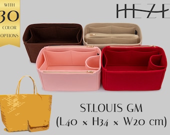 Deluxe Filz-Einkaufstasche für St.Louis GM, anpassbarer Handtaschen-Organizer mit Taschen