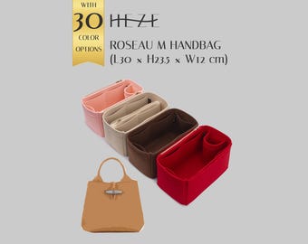 Roseau M Handbag Organizer Insert, Felt Purse Organizer, Bag Shaper Insert