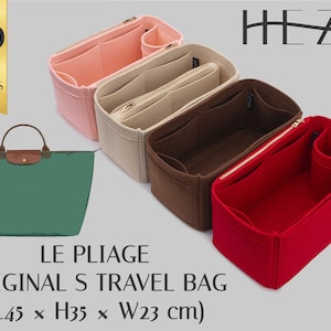 Le Pliage Original S Travel Purse Insert: Felt Organizer (Custom Pocket Options)