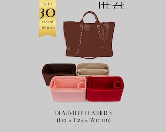 Deauville Leather S Tote Bag Organizer Insert, Felt Purse Organizer